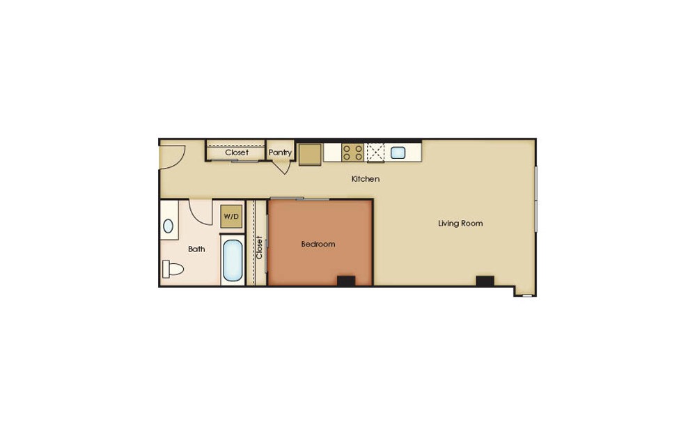 U3.9 - 1 bedroom floorplan layout with 1 bath and 663 square feet. U3.9 - 1 bedroom floorplan layout with 1 bath and 663 square feet.